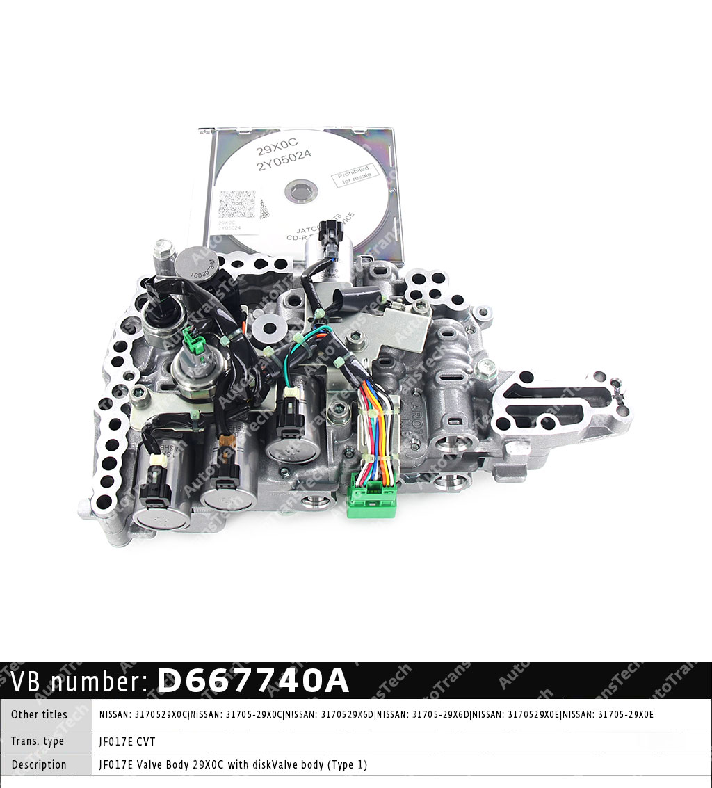 Munirater JF017E Valve Body CVT Transmission For 2013-2019 Nissan Pathfinder Murano V6 3.5L